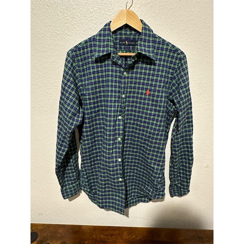 Ralph Lauren Men's M Plaid Long Sleeve Button-Down Shirt Multicolor